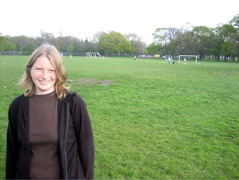 Catheryn chills on Tooting Bec Common