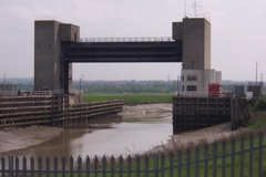 Flood Barrier at the River Darent