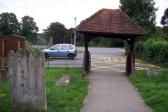 The lychgate stands proud!