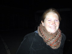 Catheryn can hardly contain her delight!