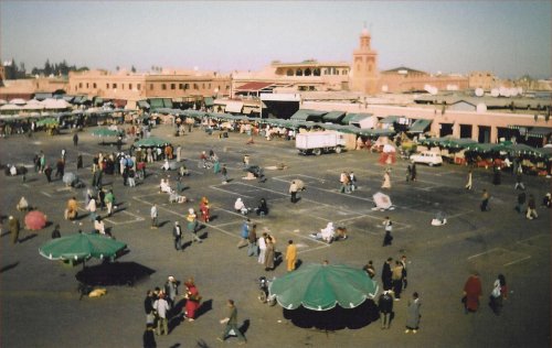 main square overhead