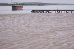 Boat parked at Erith