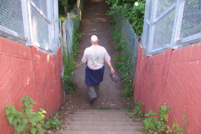 Over the railway