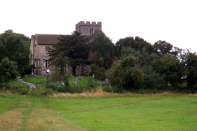 Looking back at the church.